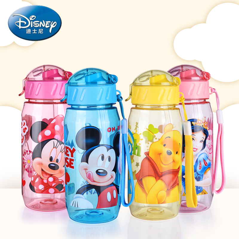 Botol Minum Lucu  Gambar  Kartun  Disney  450ML Blue 